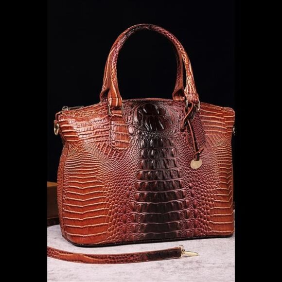 Gradient PU Leather Handbag - Picture 14 of 15